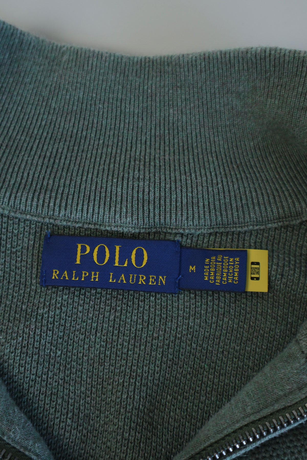 Ralph Lauren trui met kwart rits - M