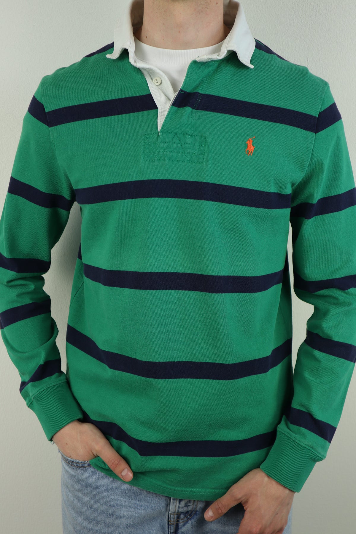 Ralph Lauren rugby polo shirt met lange mouw - M