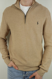 Ralph Lauren trui met kwart rits - M