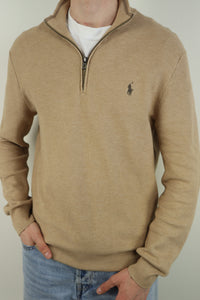 Ralph Lauren trui met kwart rits - M