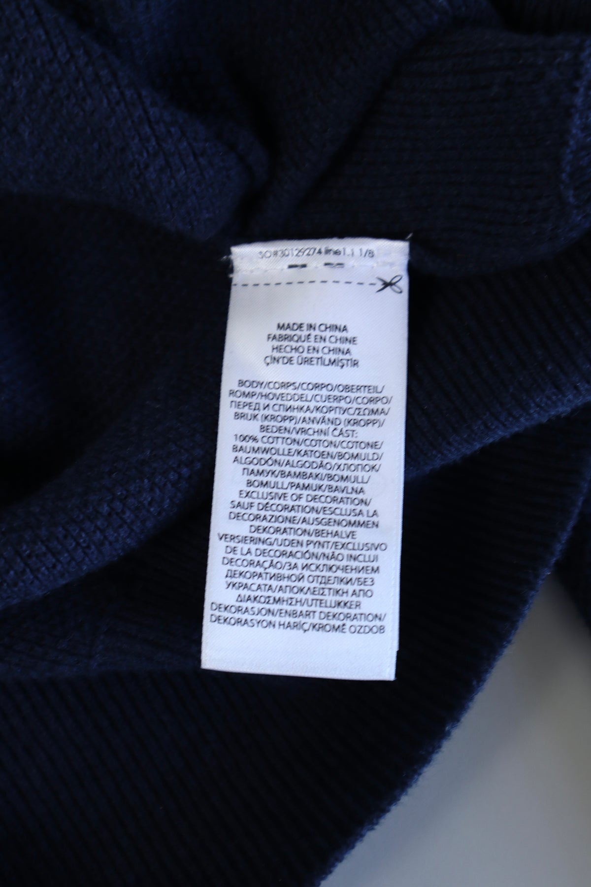 Ralph Lauren trui met kwart rits - L