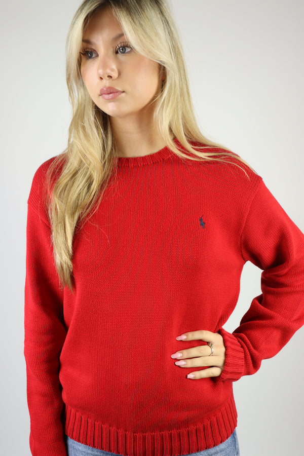 Ralph Lauren trui met ronde hals - S