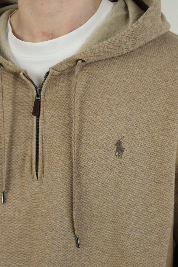 Ralph Lauren trui met kwart rits en capuchon - XL