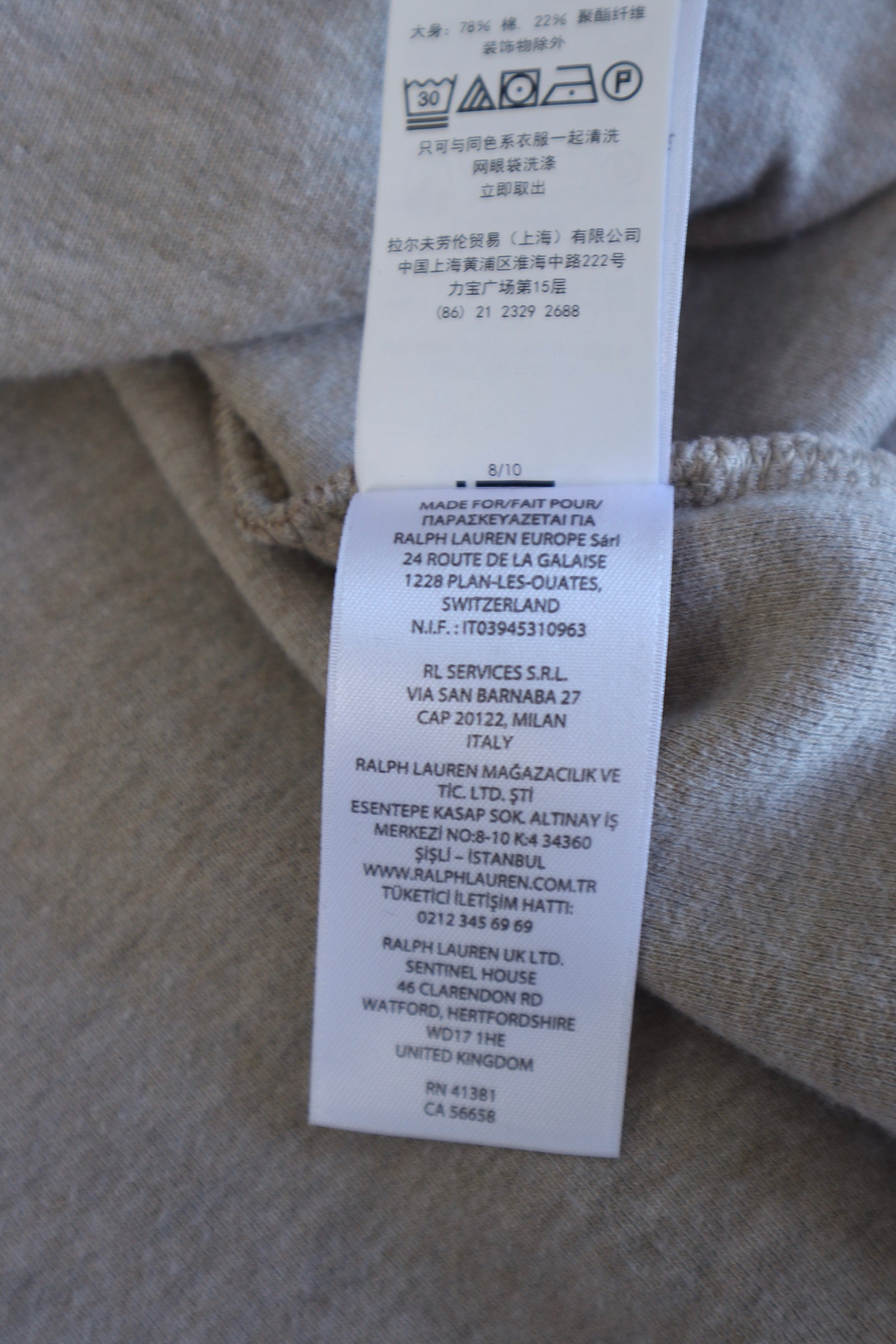 Ralph Lauren quarter zip hoodie - XL