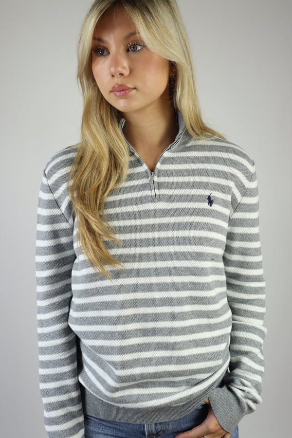 Ralph Lauren trui met kwart rits - S