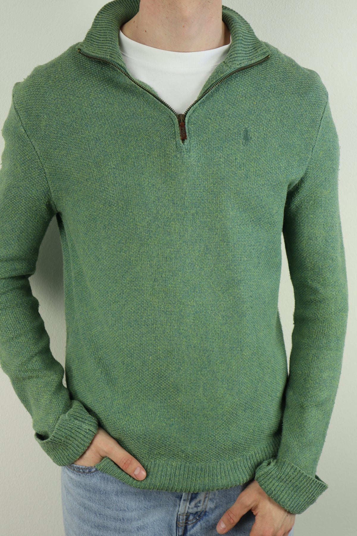 Ralph Lauren trui met kwart rits - M/L