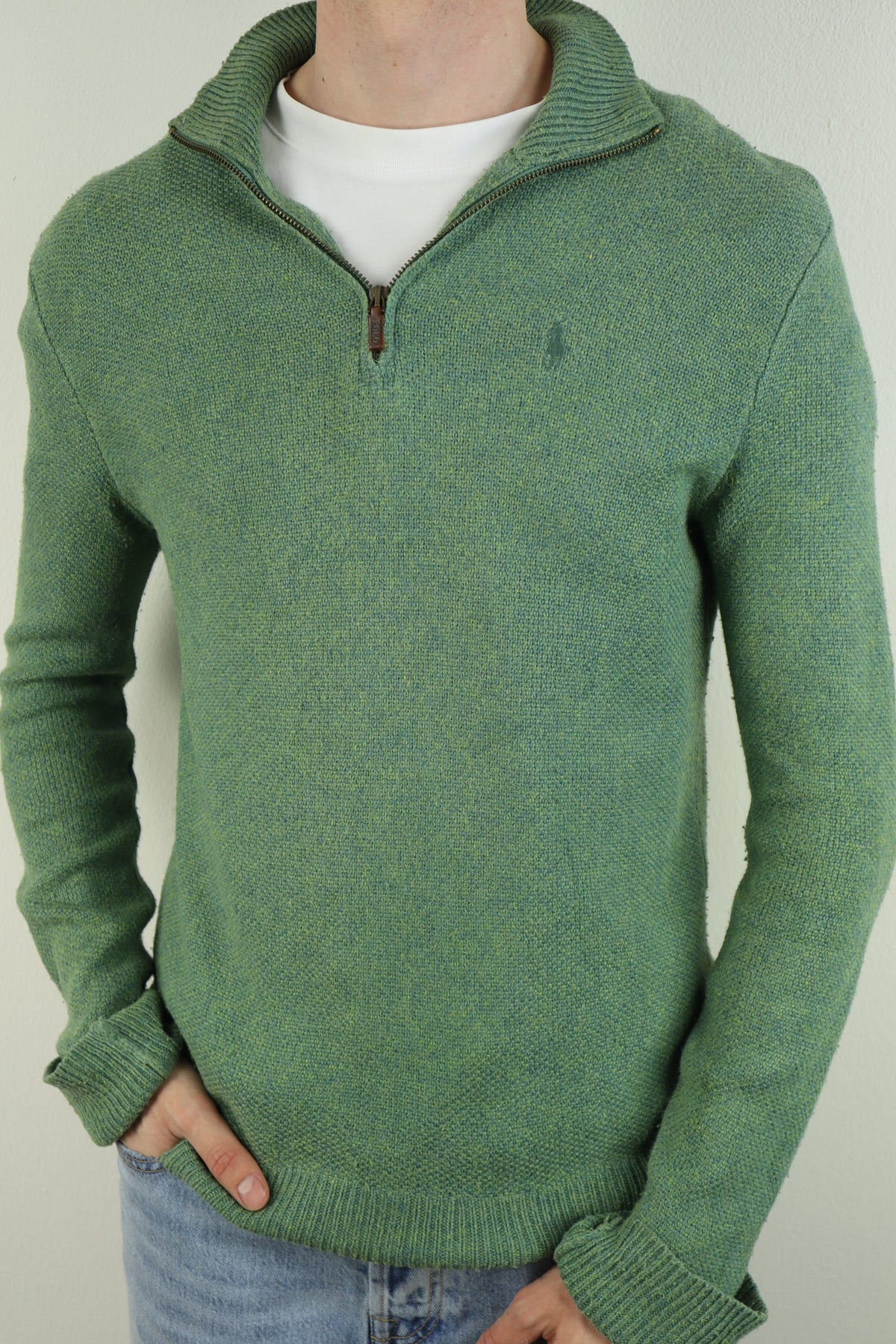 Ralph Lauren trui met kwart rits - M/L