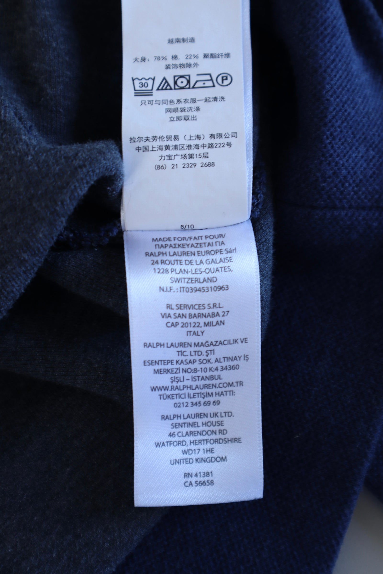 Ralph Lauren quarter zip hoodie - M