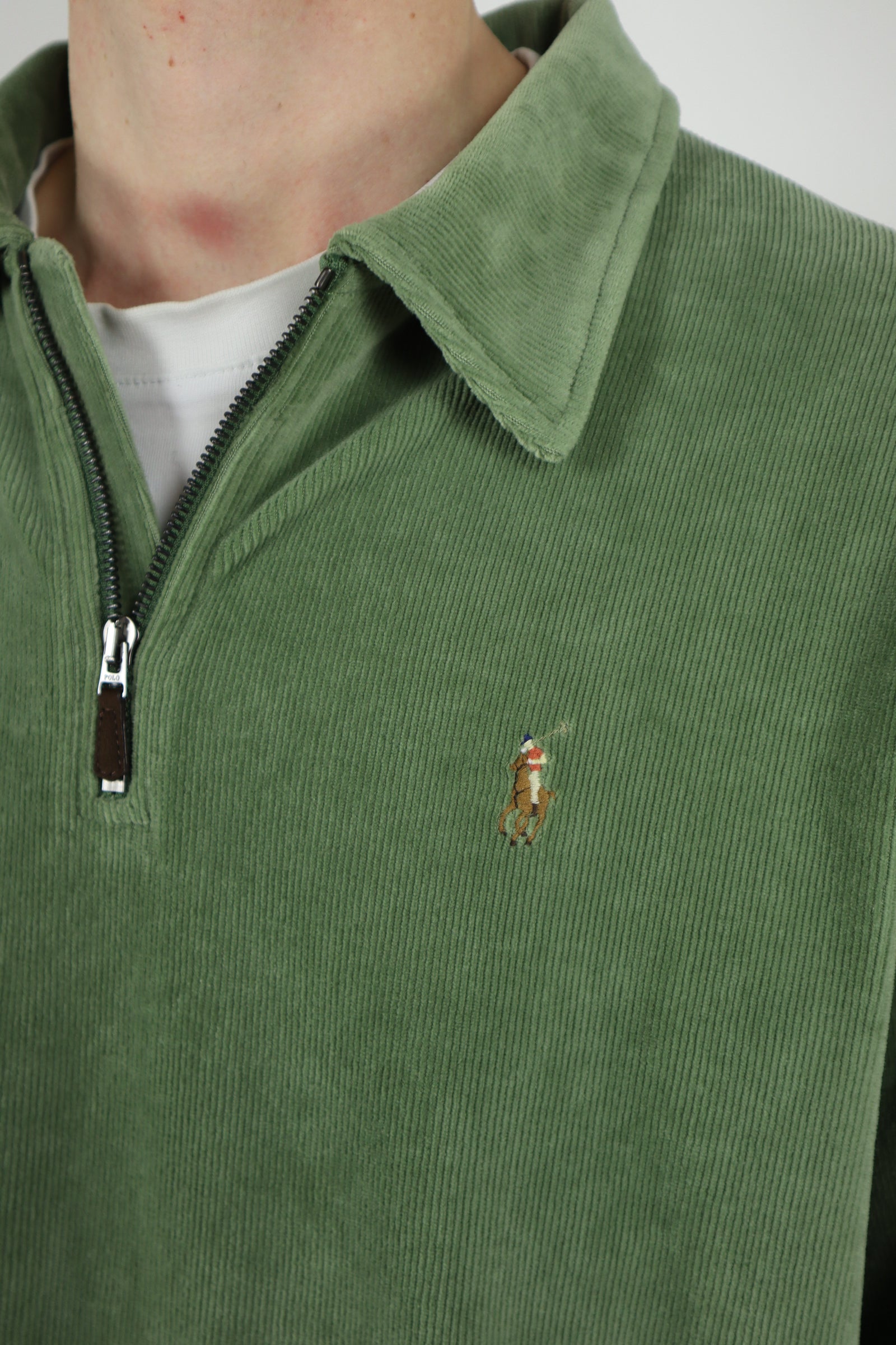 Ralph Lauren corduroy quarter zip - XL