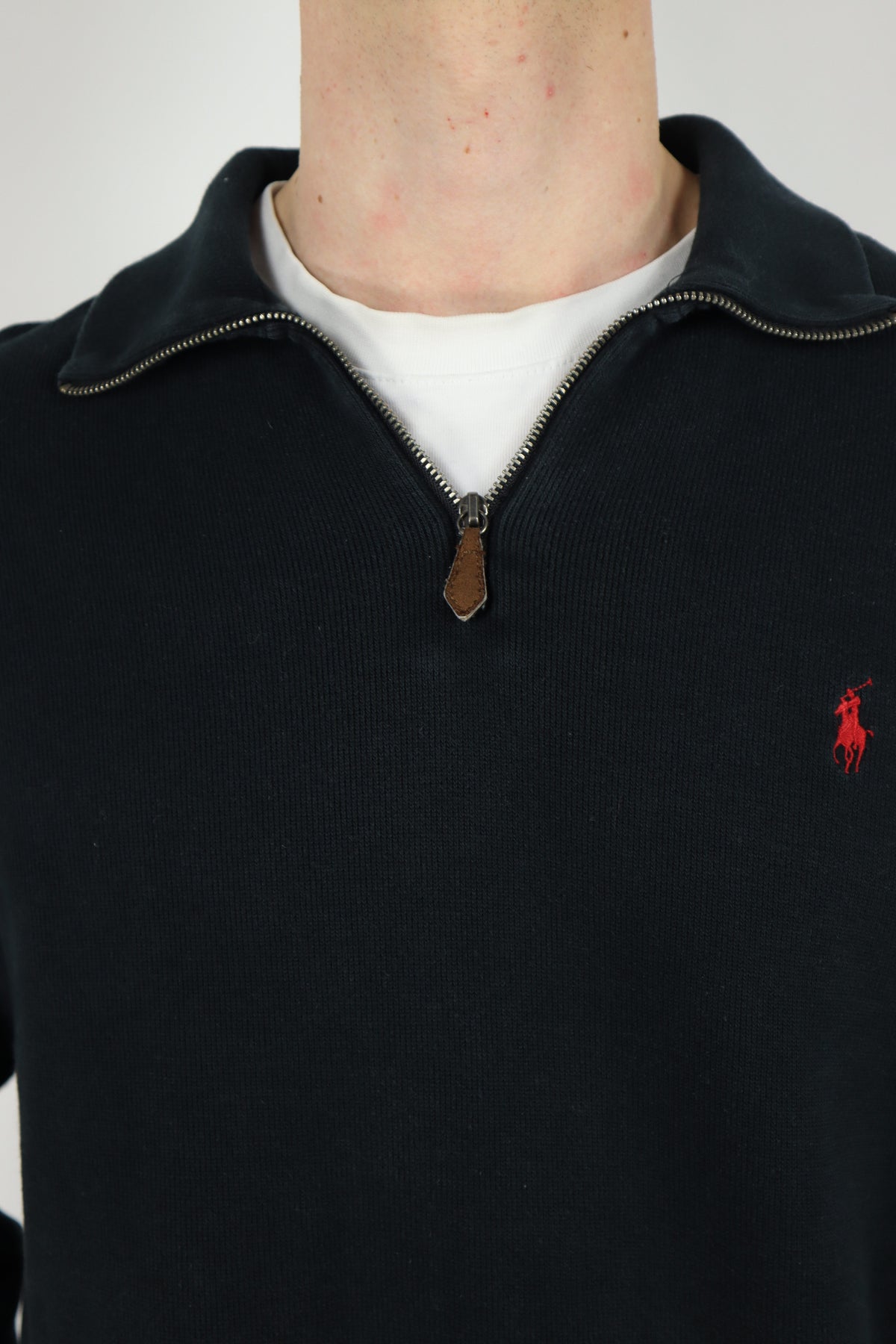Ralph Lauren trui met kwart rits - L