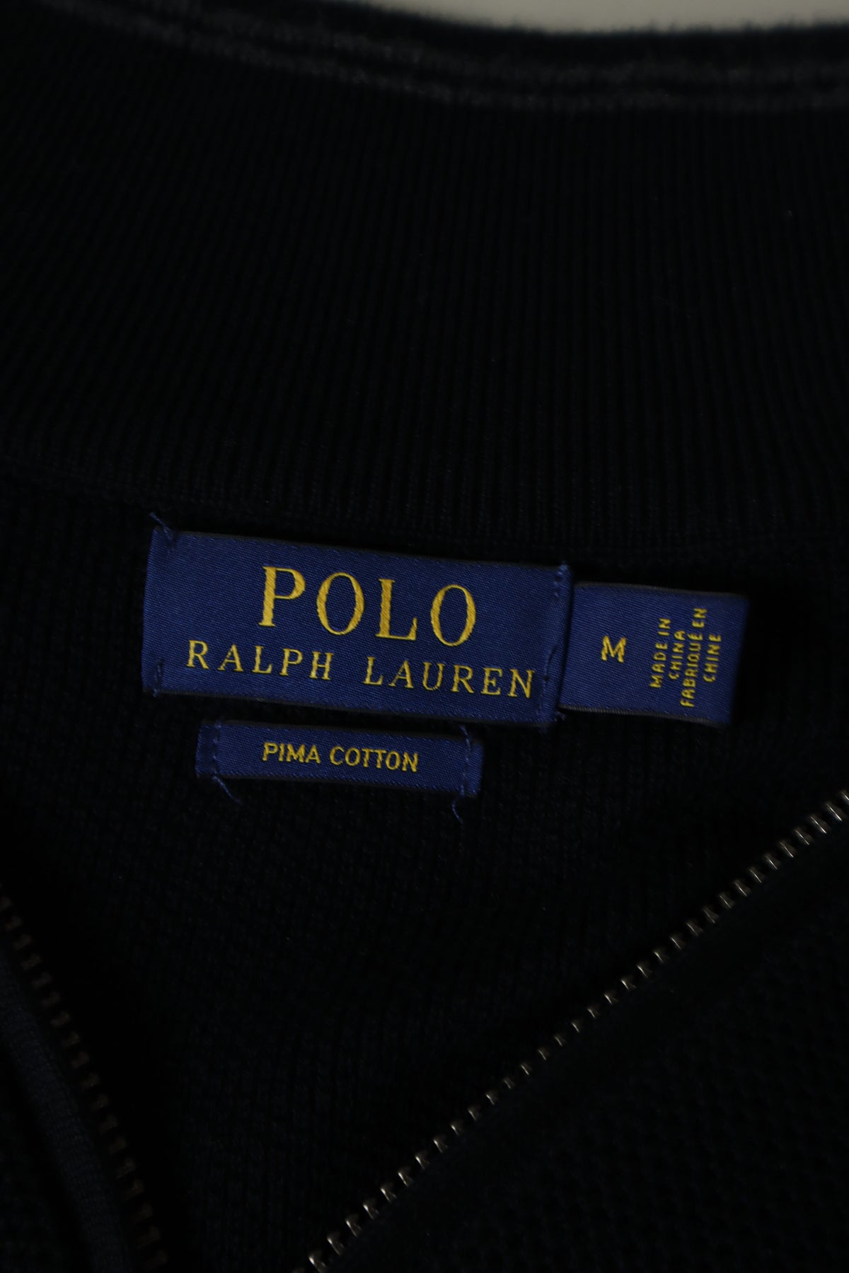 Ralph Lauren trui met kwart rits - M