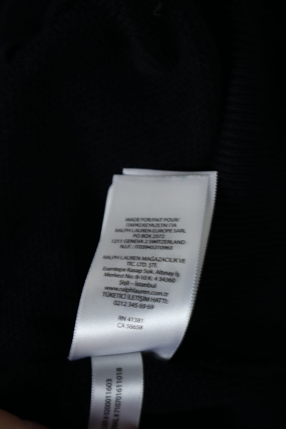 Ralph Lauren trui met kwart rits - M