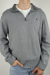 Ralph Lauren trui met kwart rits - L