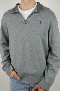 Ralph Lauren trui met kwart rits - L