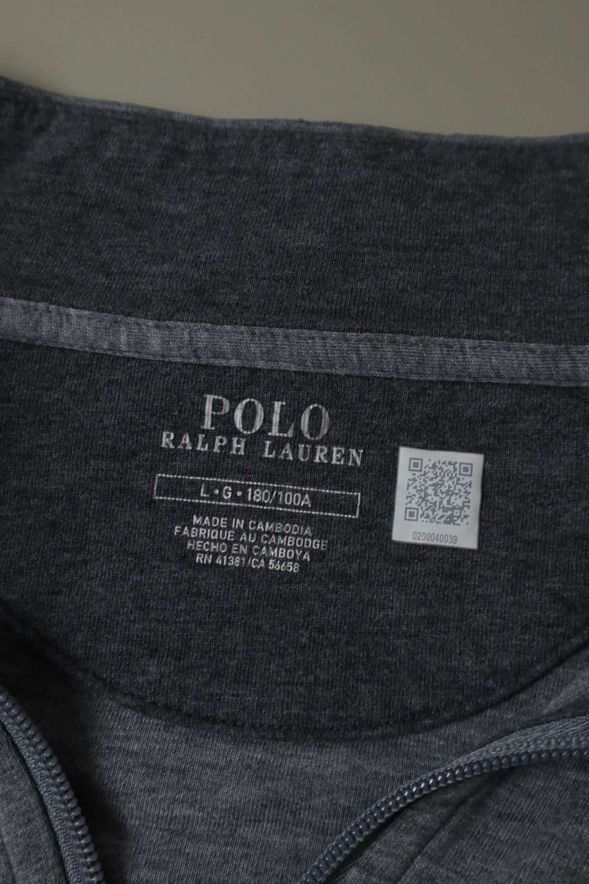 Ralph Lauren trui met kwart rits - L