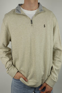 Ralph Lauren trui met kwart rits - L