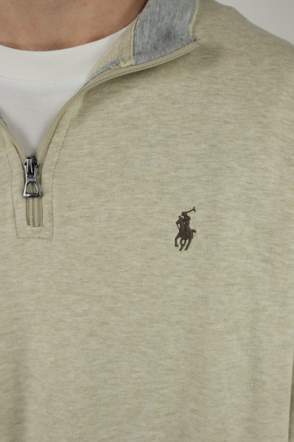Ralph Lauren trui met kwart rits - L