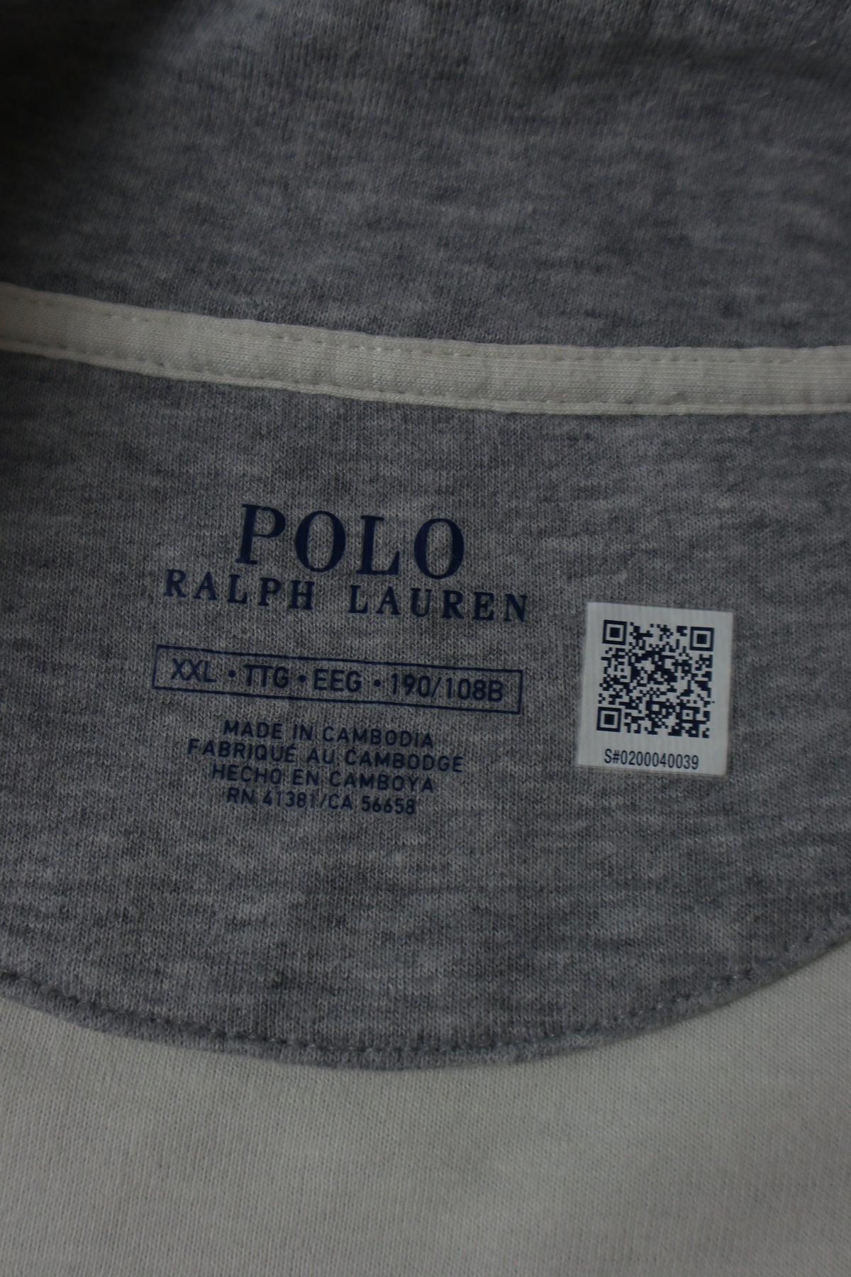 Ralph Lauren trui met kwart rits - XXL
