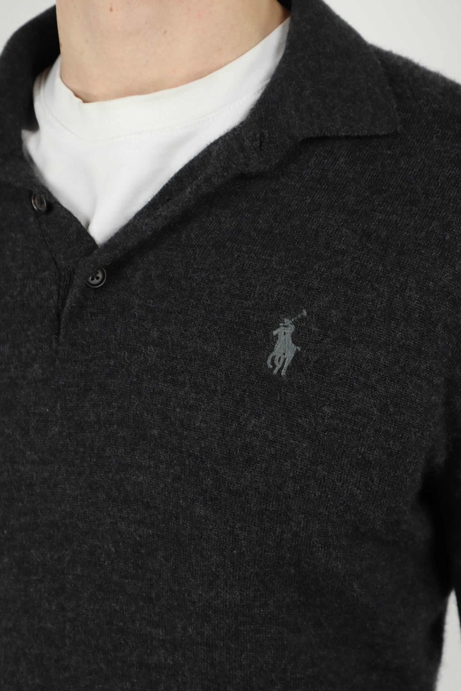 Ralph Lauren merinowollen polo - S