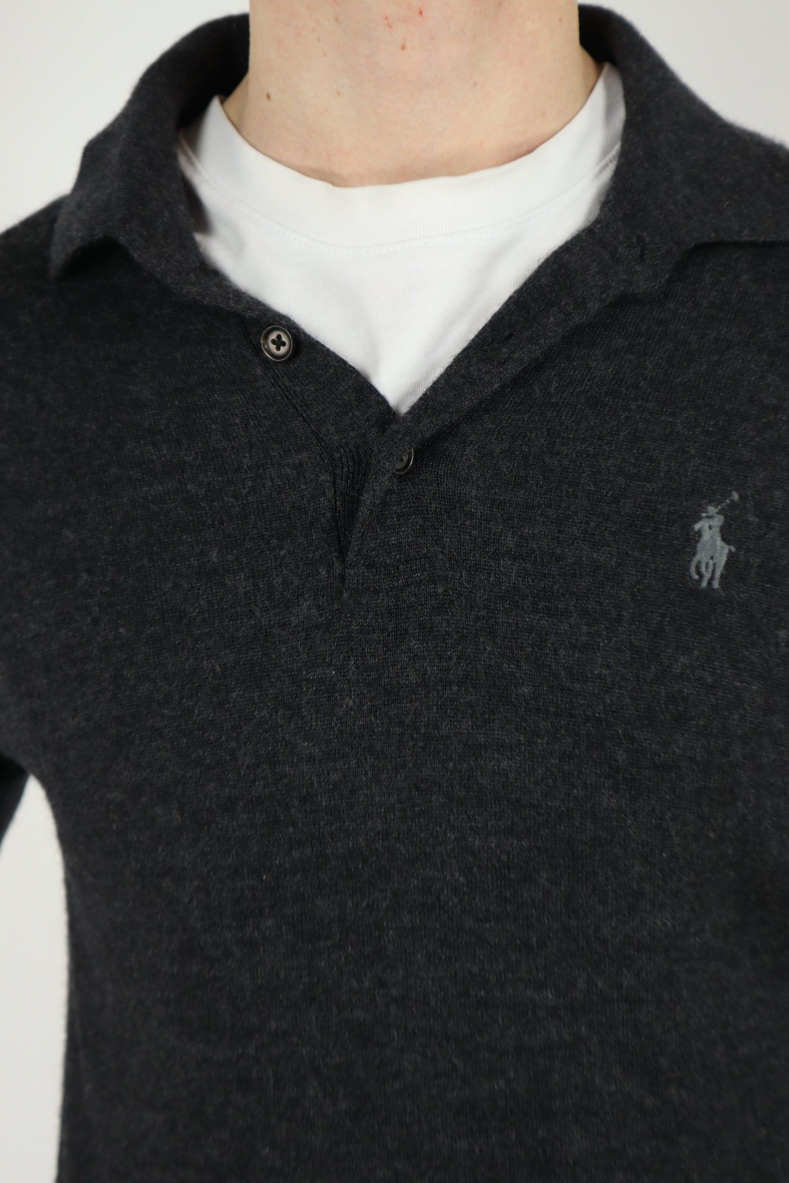 Ralph Lauren merinowollen polo - S