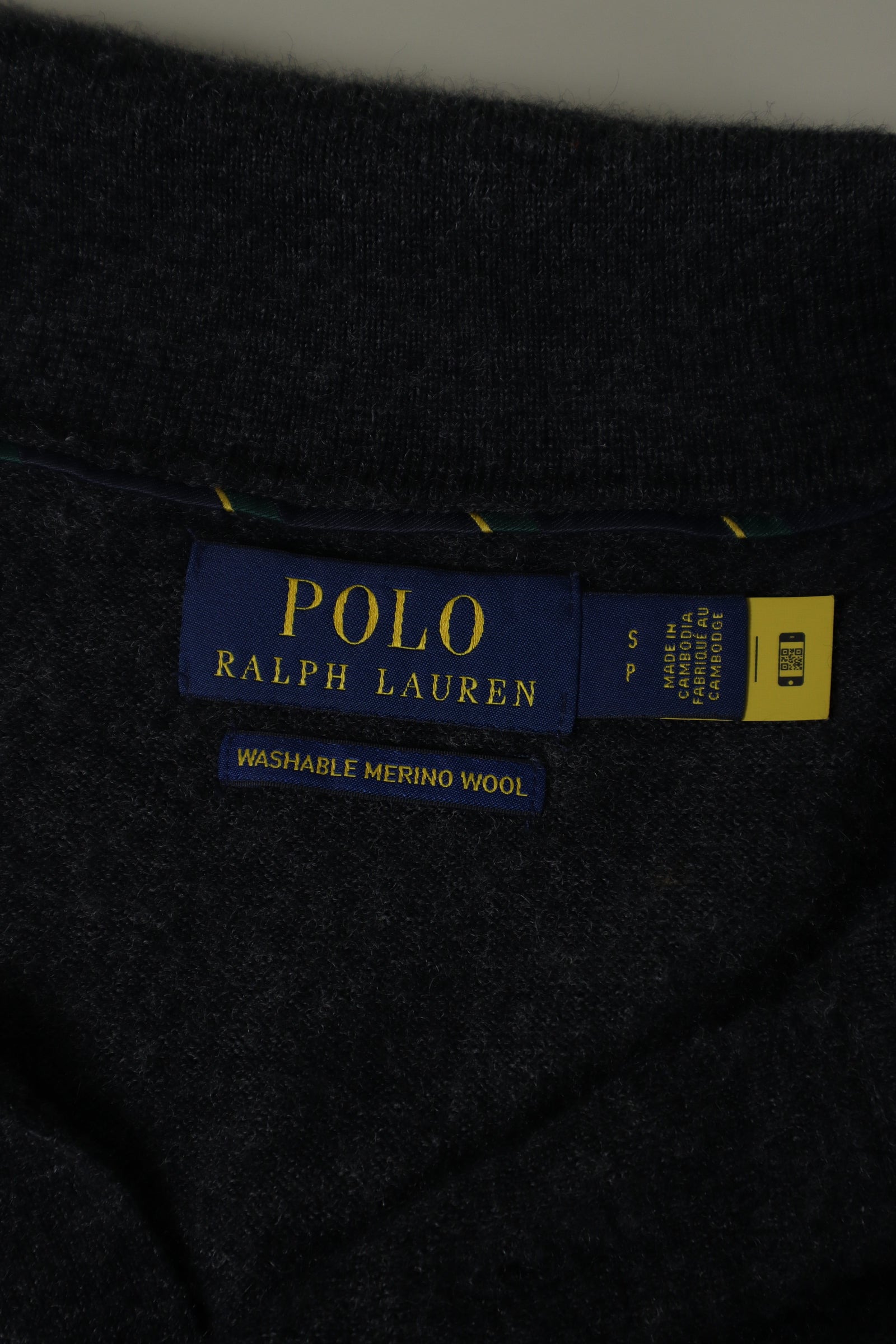 Ralph Lauren merinowollen polo - S