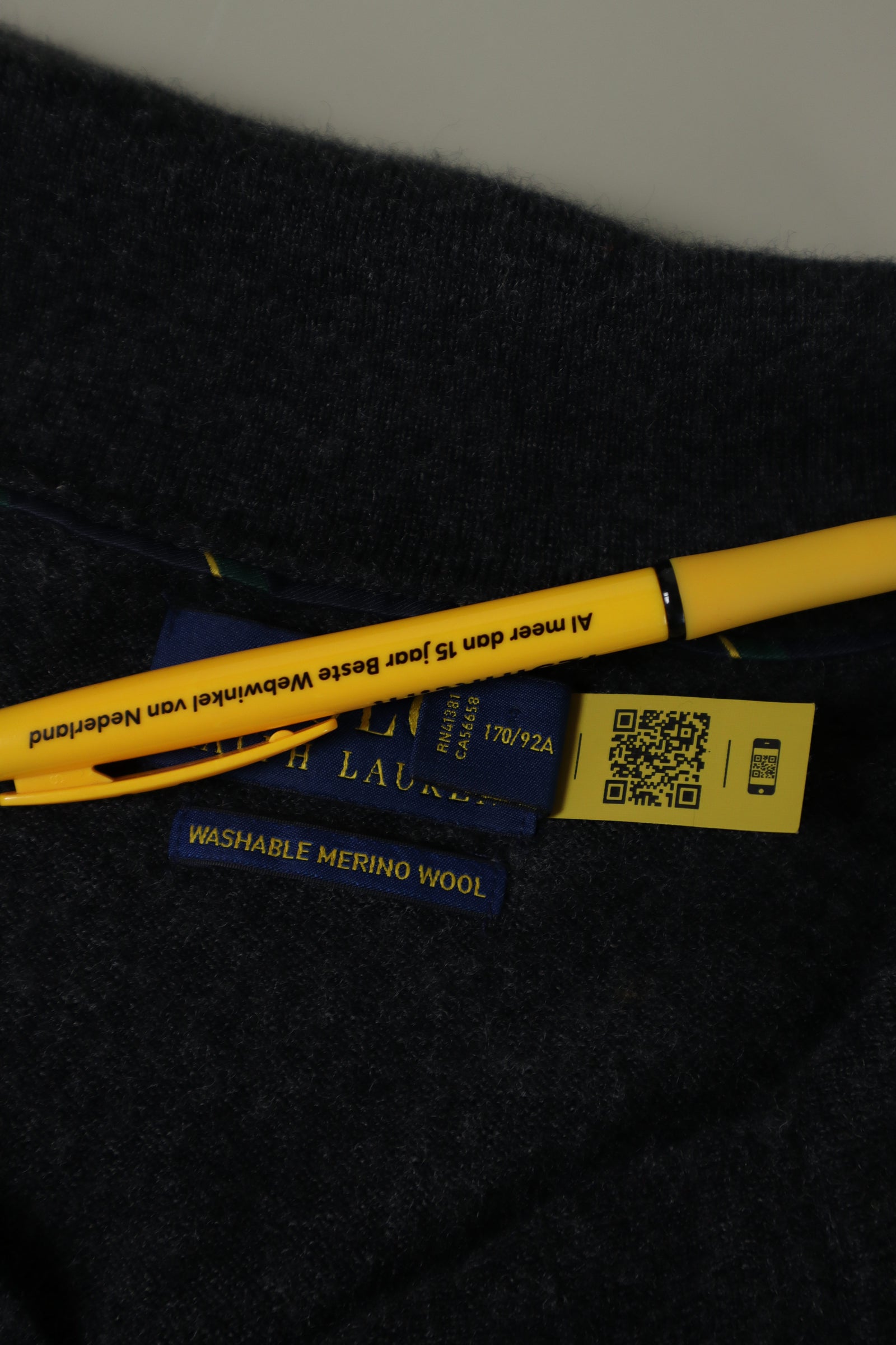 Ralph Lauren merinowollen polo - S