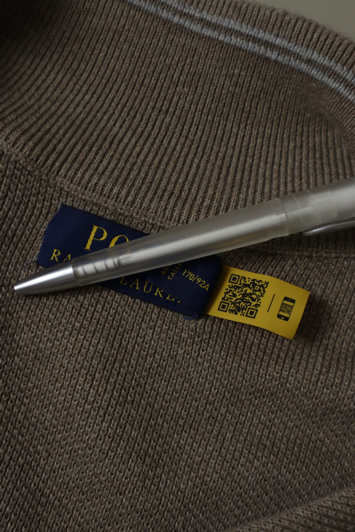 Ralph Lauren trui met kwart rits - S
