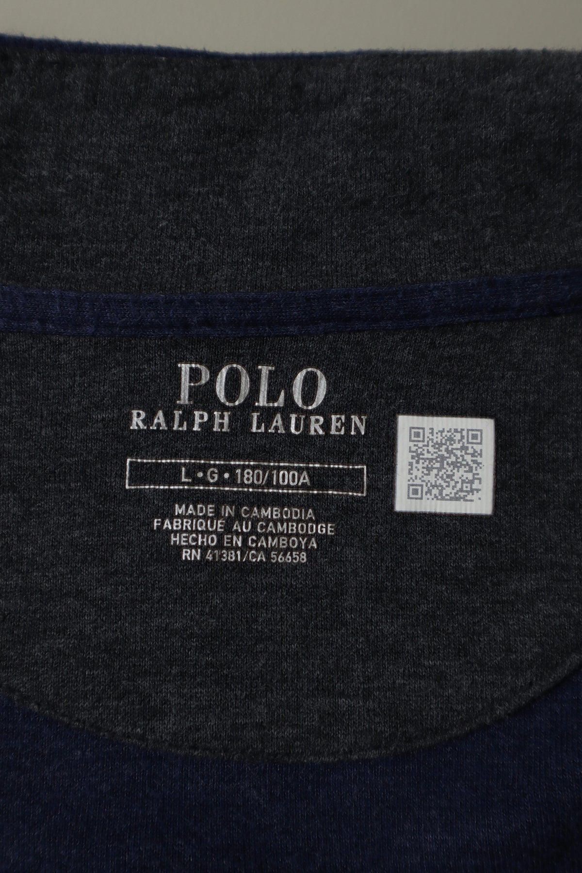 Ralph Lauren trui met kwart rits - L