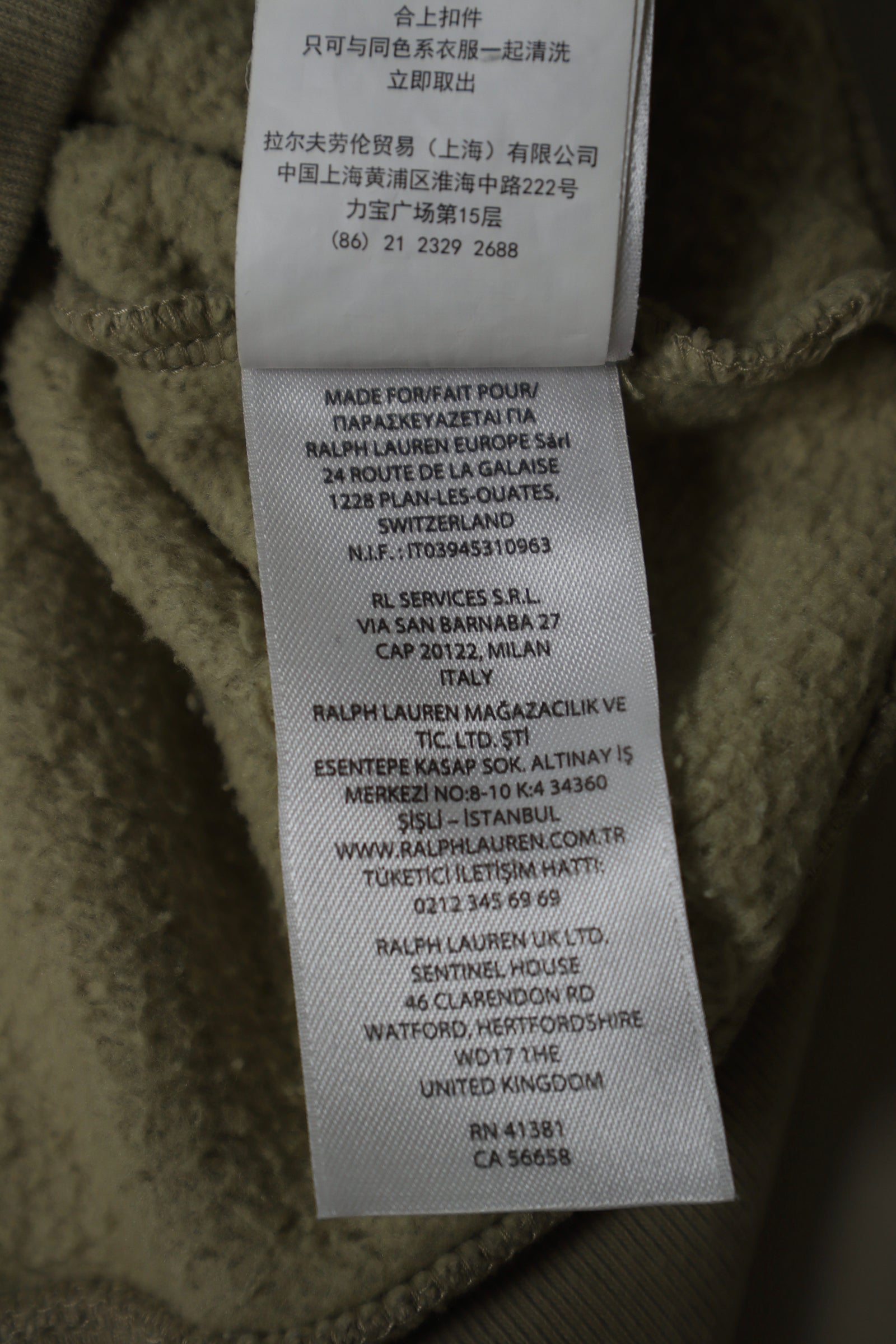 Ralph Lauren quarter zip - XS