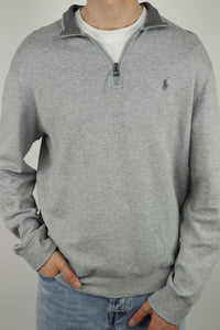 Ralph Lauren trui met kwart rits - M