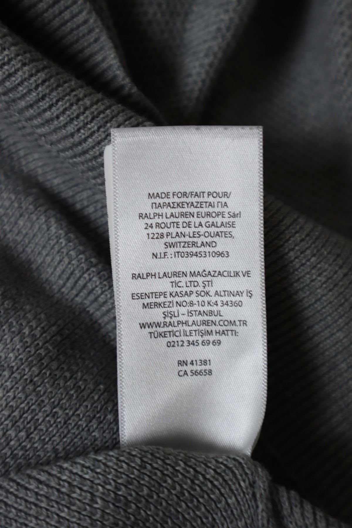 Ralph Lauren trui met kwart rits - S