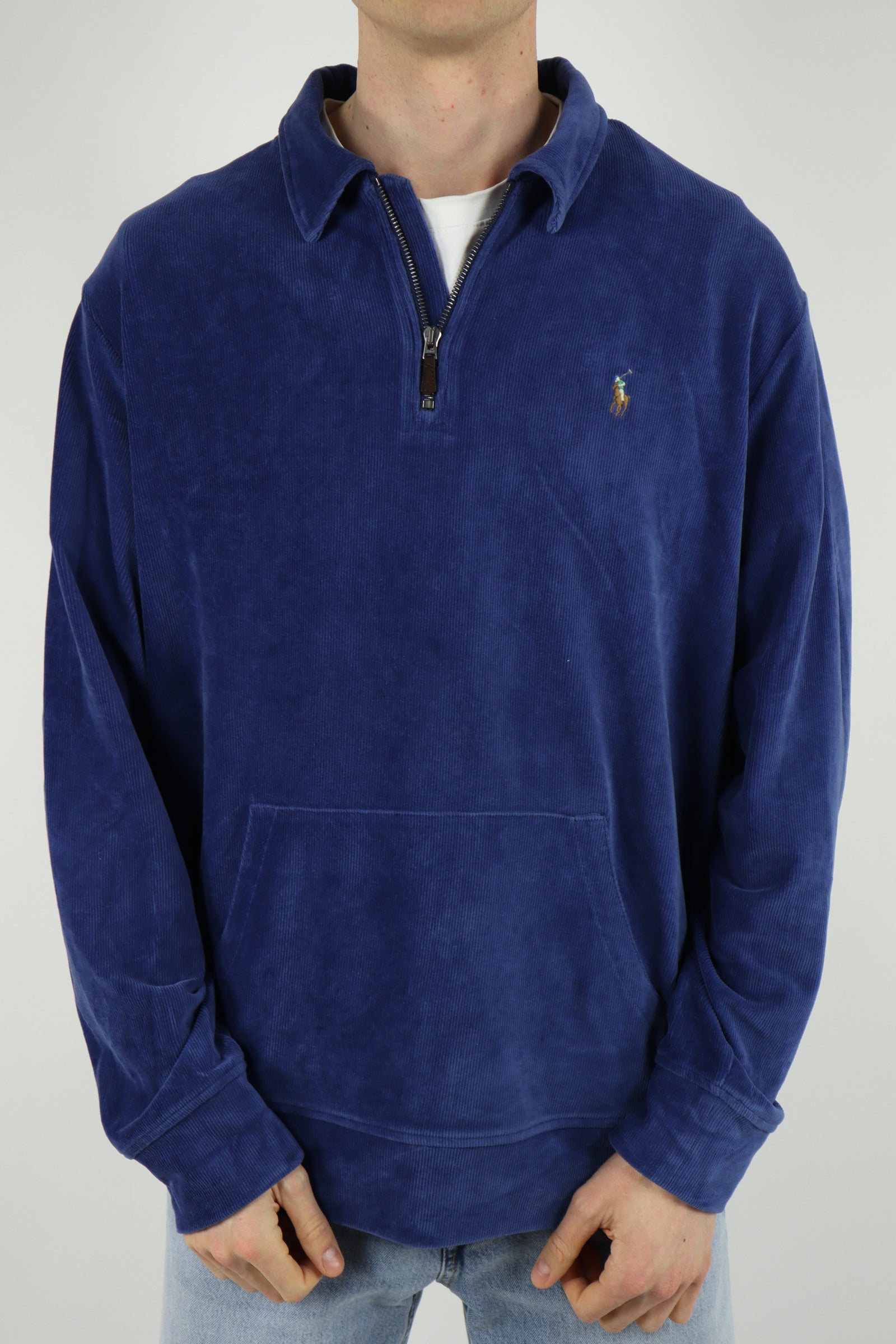 Ralph Lauren corduroy quarter zip - XL