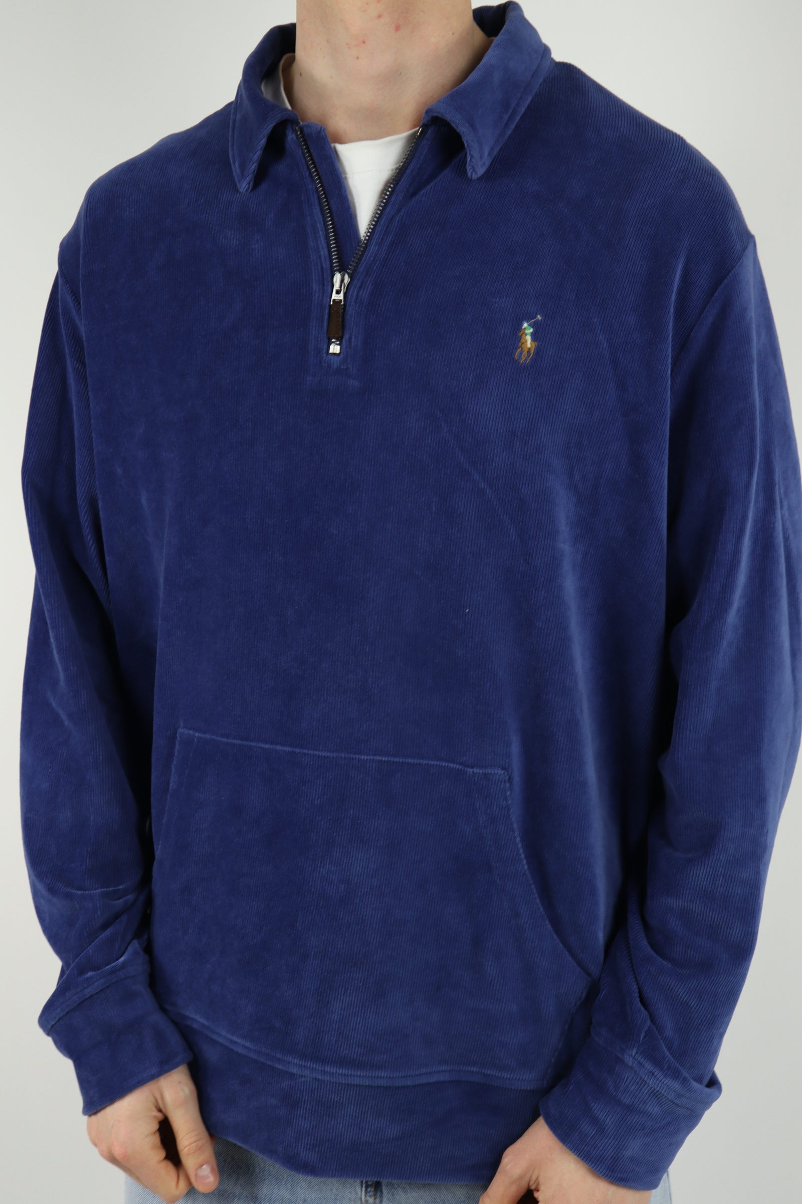 Ralph Lauren corduroy quarter zip - XL