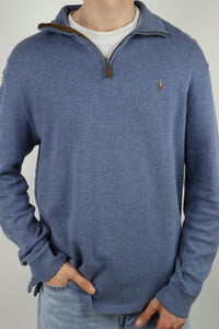 Ralph Lauren trui met kwart rits - L
