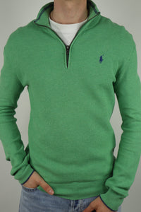 Ralph Lauren trui met kwart rits - M