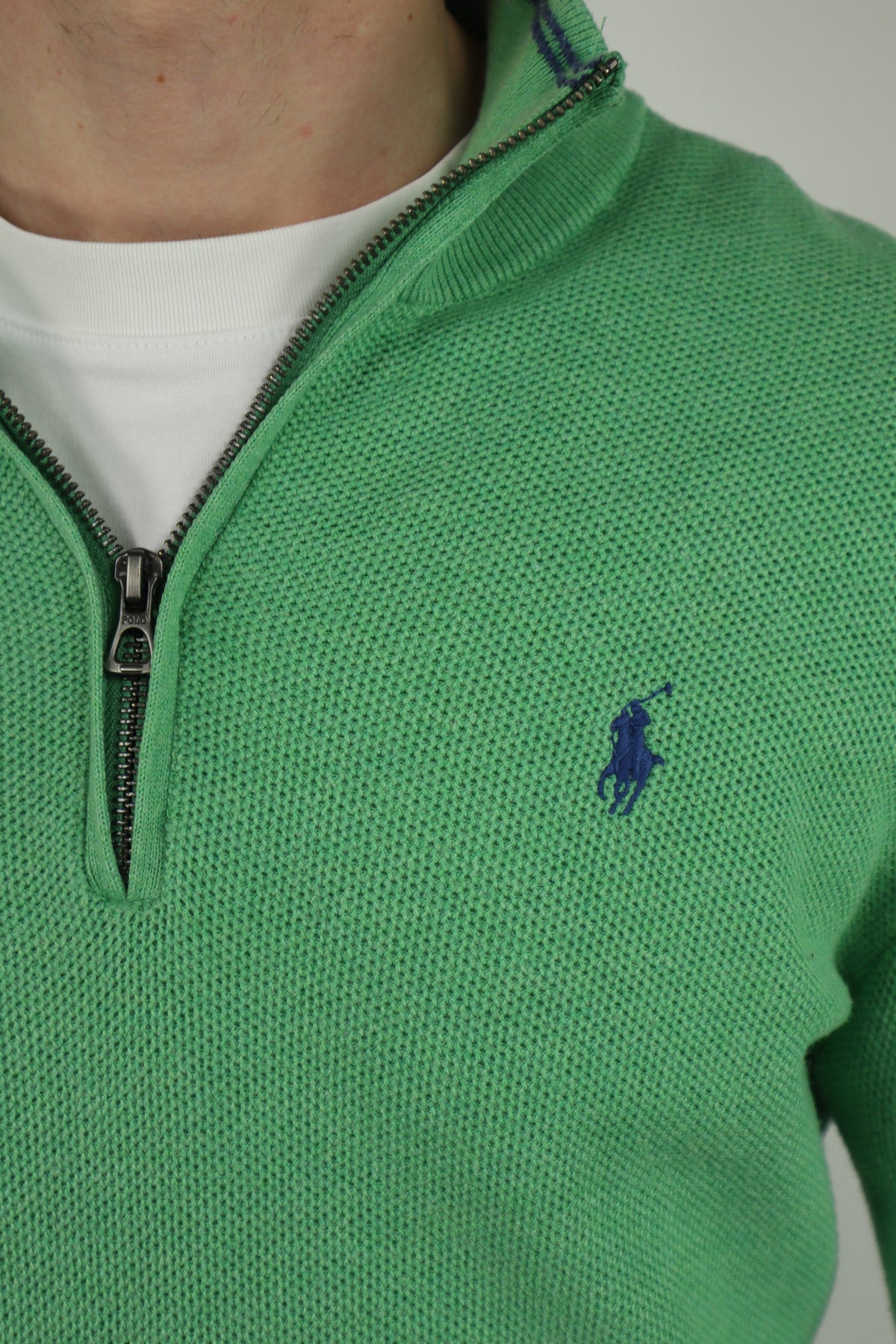 Ralph Lauren trui met kwart rits - M
