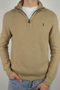 Ralph Lauren trui met kwart rits - M