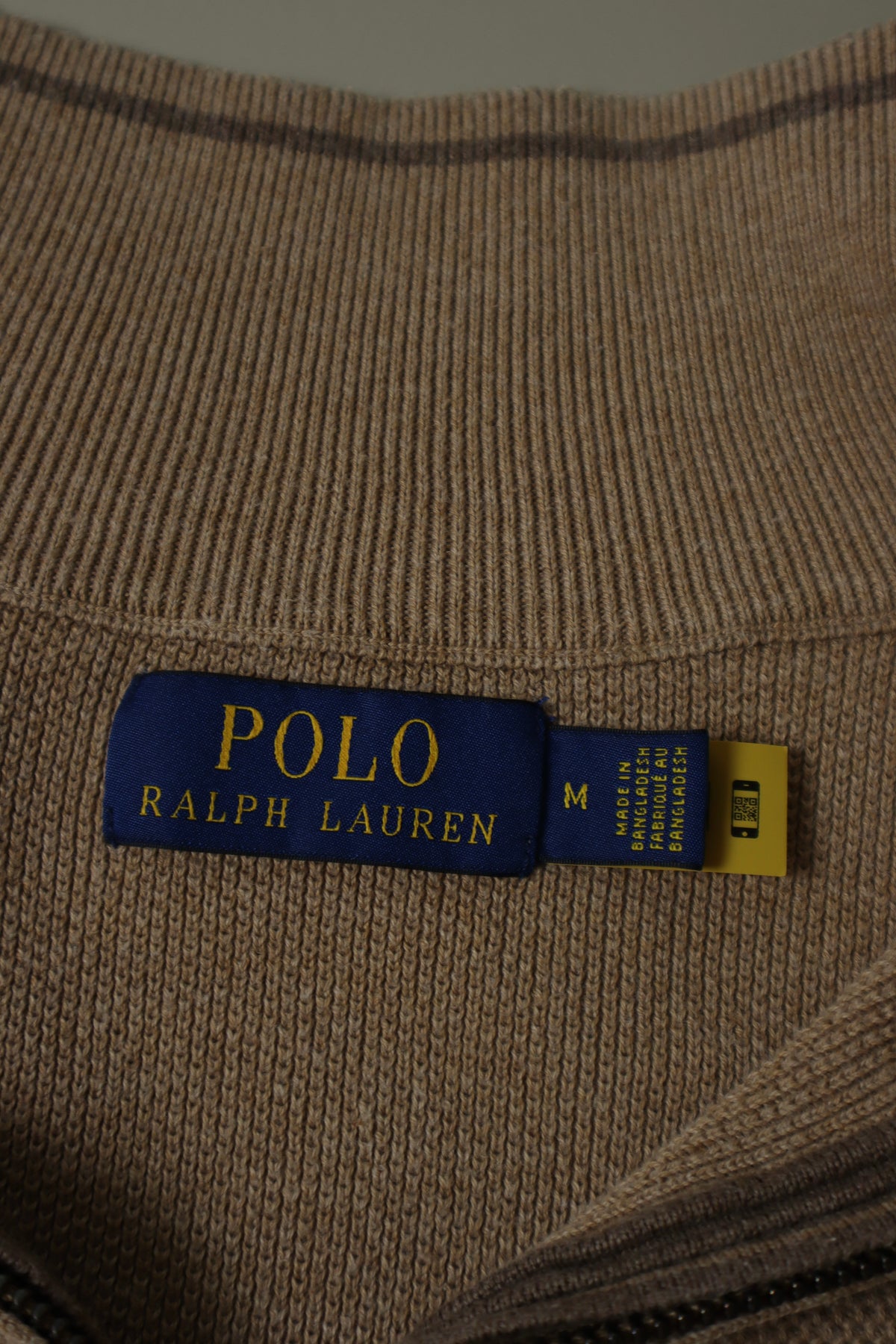 Ralph Lauren trui met kwart rits - M