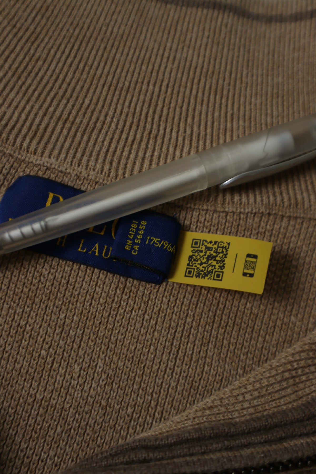 Ralph Lauren trui met kwart rits - M