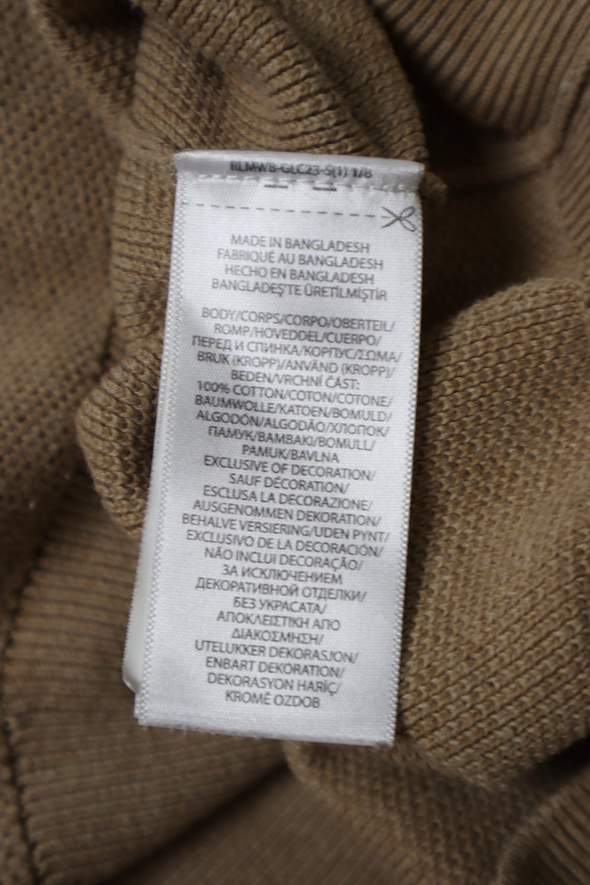 Ralph Lauren trui met kwart rits - M