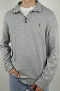 Ralph Lauren trui met kwart rits - L