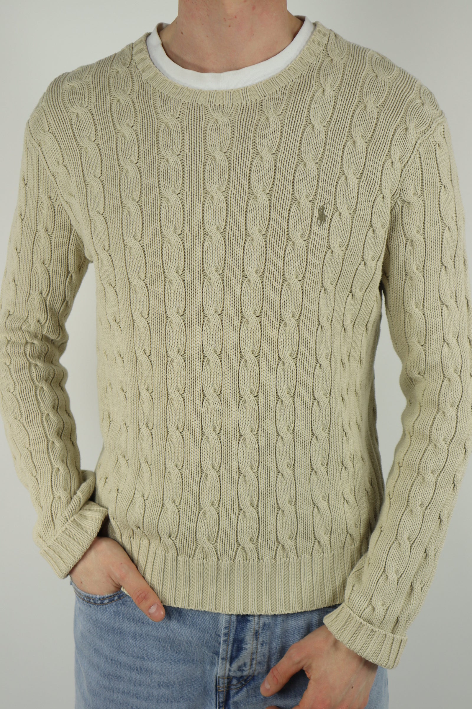 Ralph Lauren kabeltrui - S
