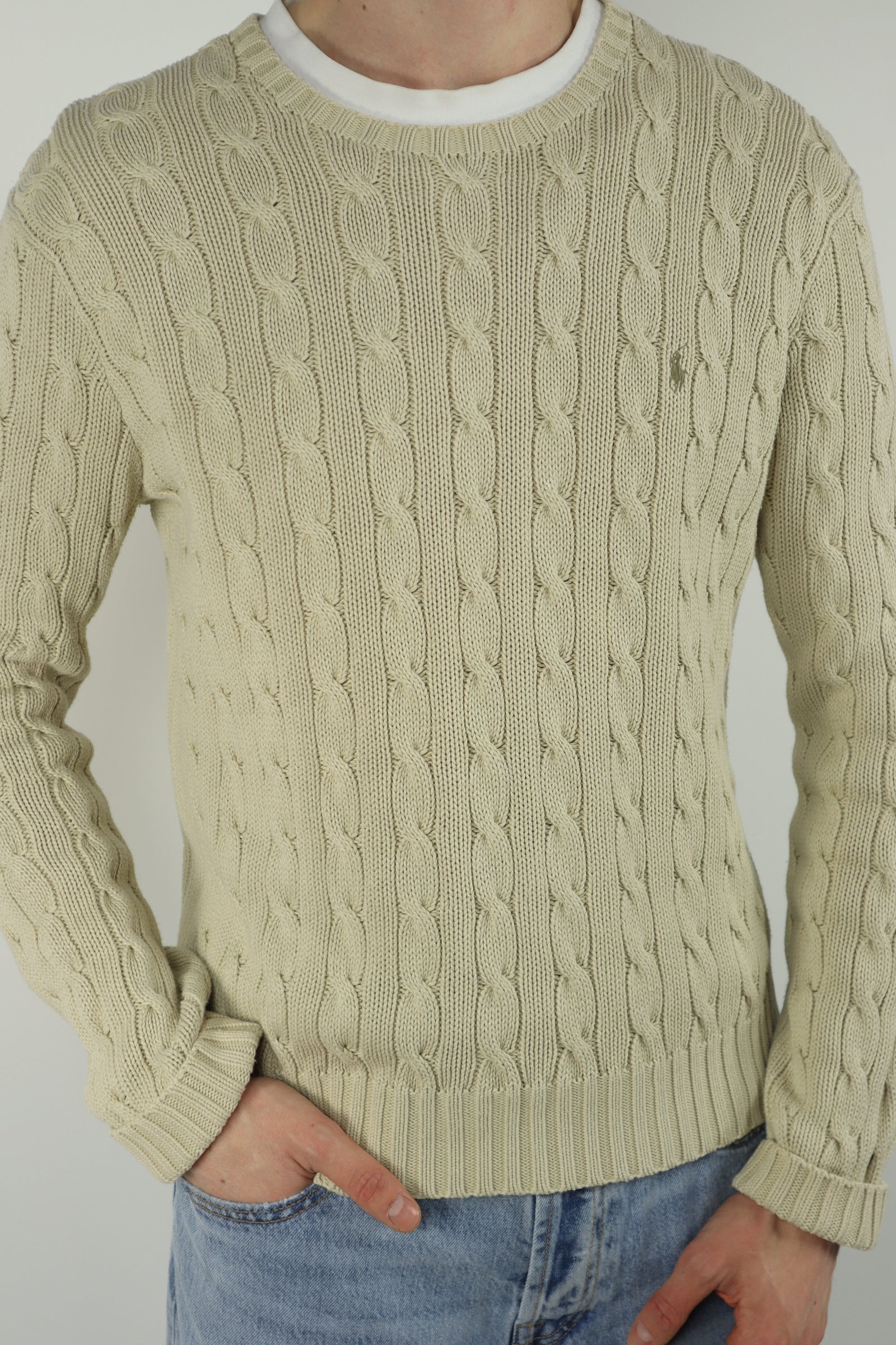 Ralph Lauren kabeltrui - S