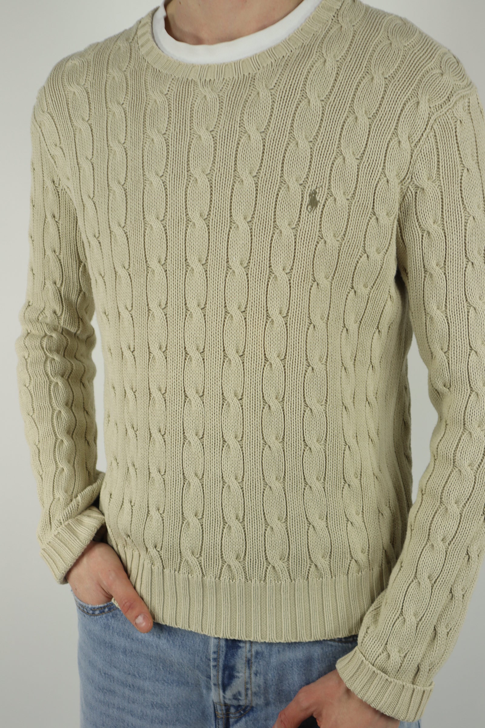 Ralph Lauren kabeltrui - S