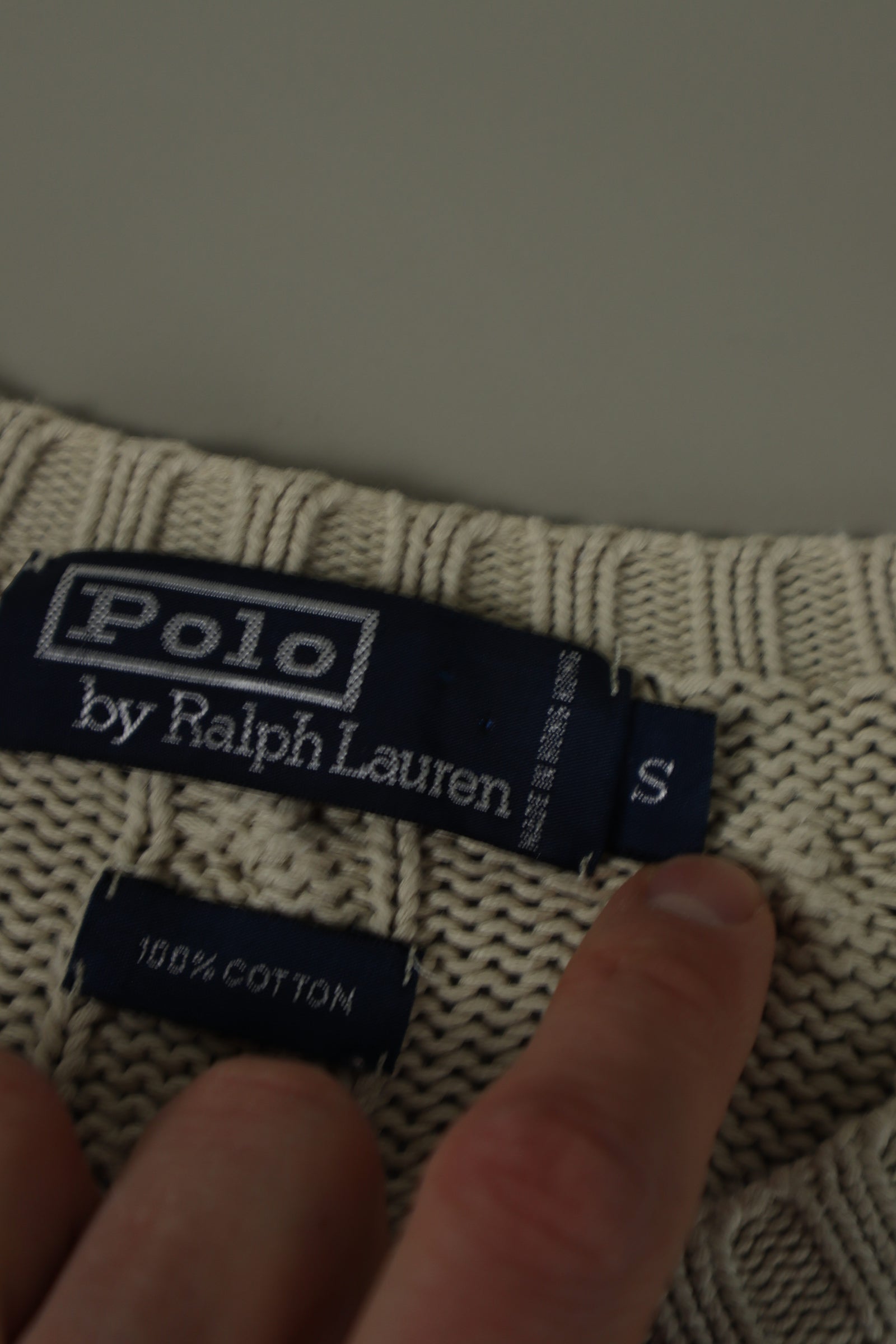 Ralph Lauren kabeltrui - S