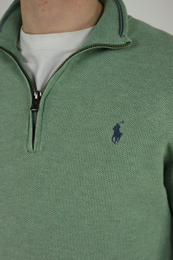 Ralph Lauren trui met kwart rits - S