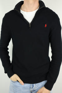 Ralph Lauren trui met kwart rits - M