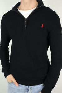 Ralph Lauren trui met kwart rits - M