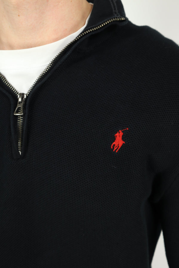 Ralph Lauren trui met kwart rits - M