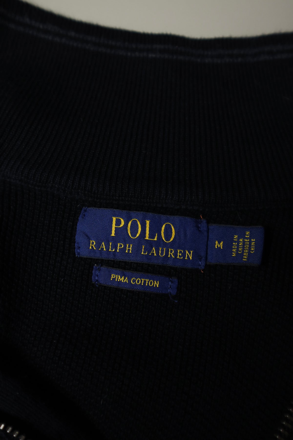 Ralph Lauren trui met kwart rits - M